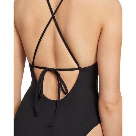 NWT Everlane The String One-Piece Swimsuit in Black Size Small - Picture 3 of 9